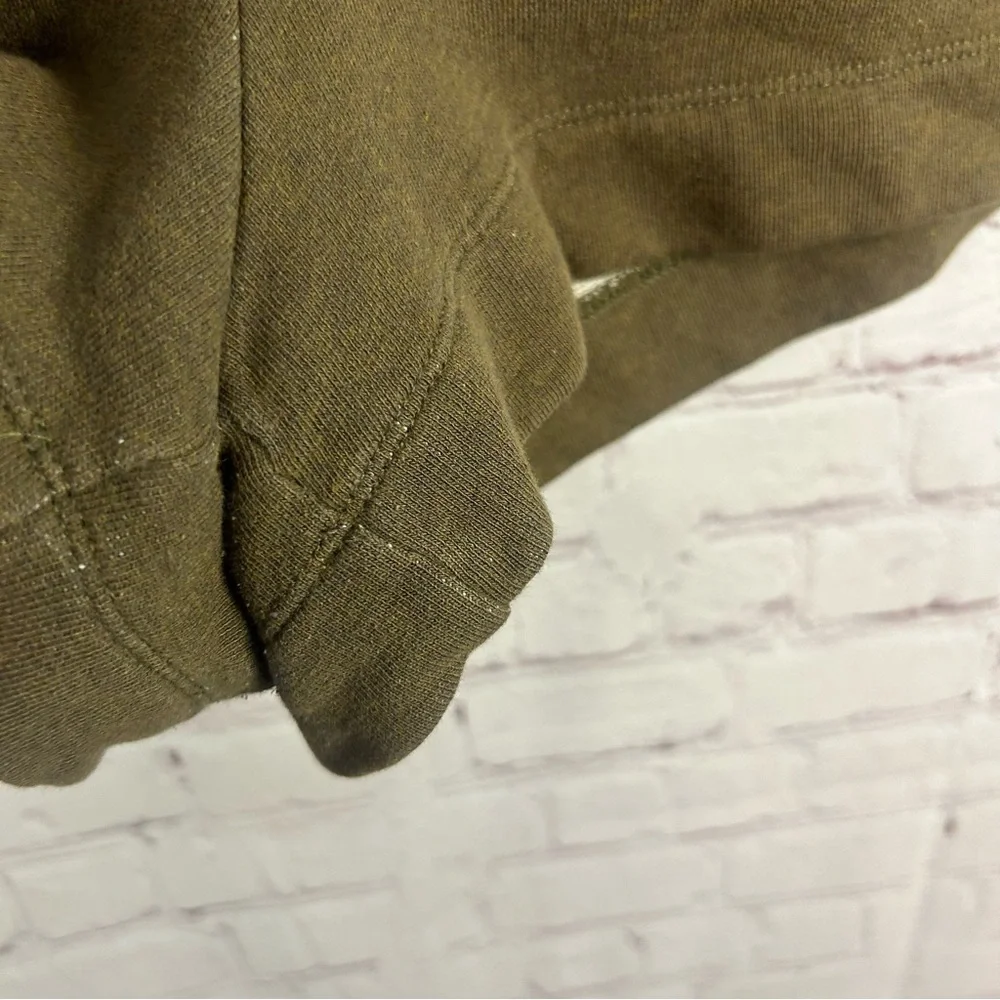 Ulla Johnson olive green designer mixed media shorts retro chic button accent